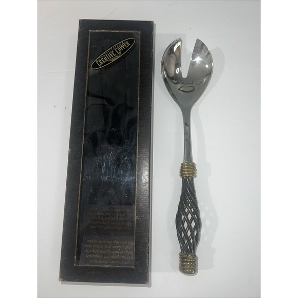 Creative Copper Handcrafted Serving Spoon‎ In Box - Picture 1 of 3